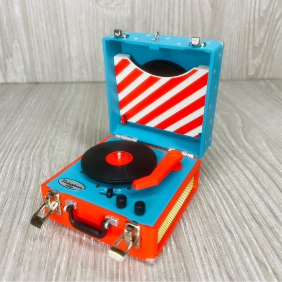 Vintage 2005Hallmark  "Rockin' With Santa" Christmas Ornament record player rare - Picture 9 of 11